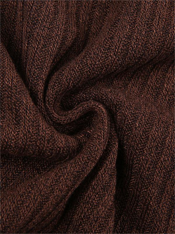 Natasha Elmwood | Ribbed Knit Button-Front Long Sleeve Top For Women