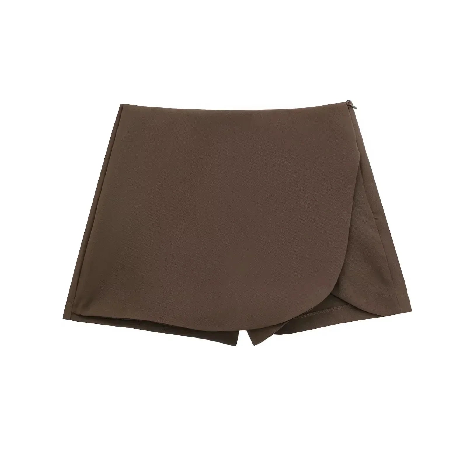 Elara Voss | High Waist Asymmetric Mini Skirt For Women