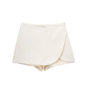 Elara Voss | High Waist Asymmetric Mini Skirt For Women