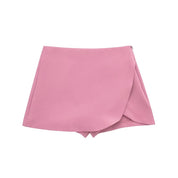 Elara Voss | High Waist Asymmetric Mini Skirt For Women