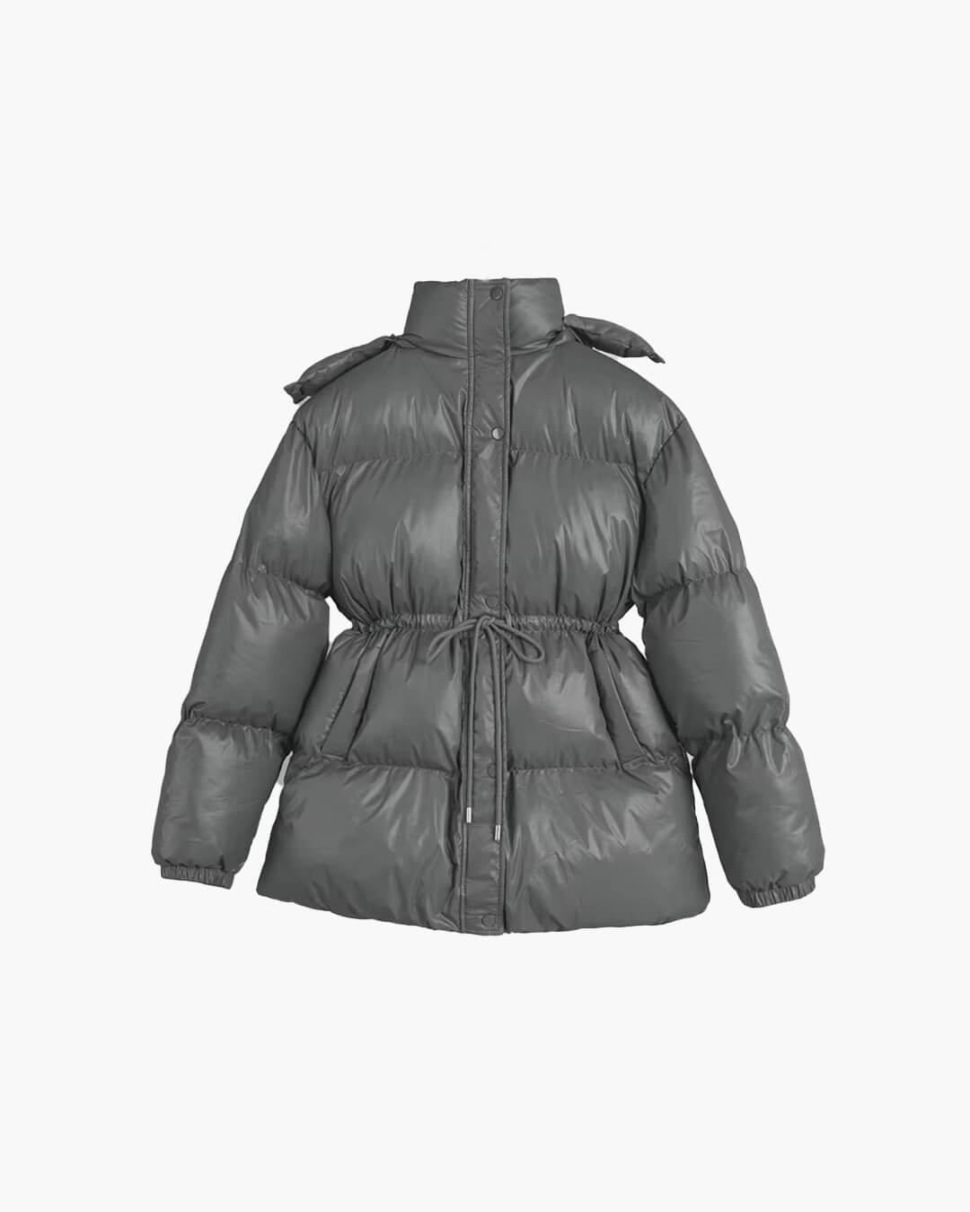 Harriet Elmsworth | Belted Puffer Jacket with Hood For Women