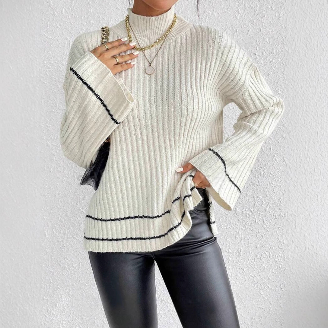 Womens-Ribbed-Knit-Jumper-with-Contrast-Stripe-Flare-Sleeves.jpg