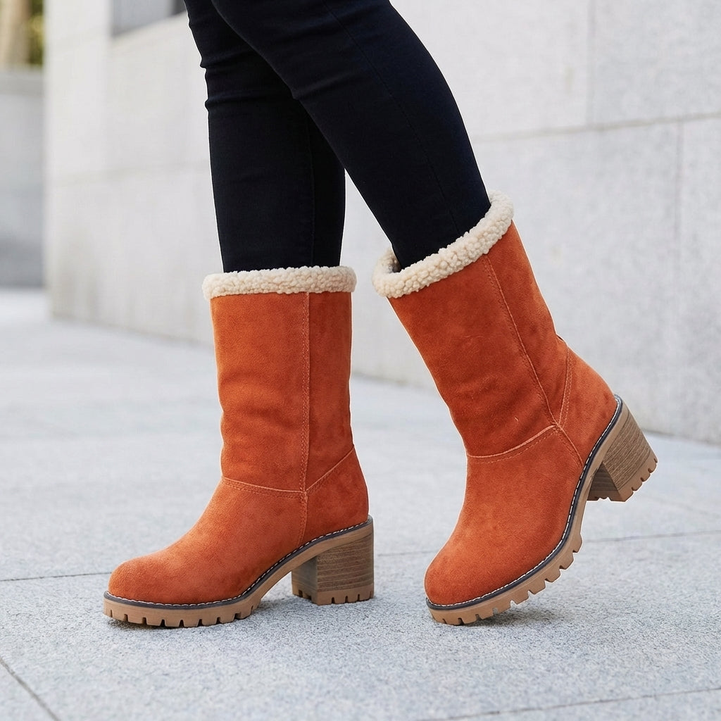 Harriet Beausoleil | Sherpa Cuff Ankle Boots For Women