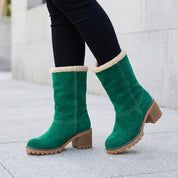 Harriet Beausoleil | Sherpa Cuff Ankle Boots For Women