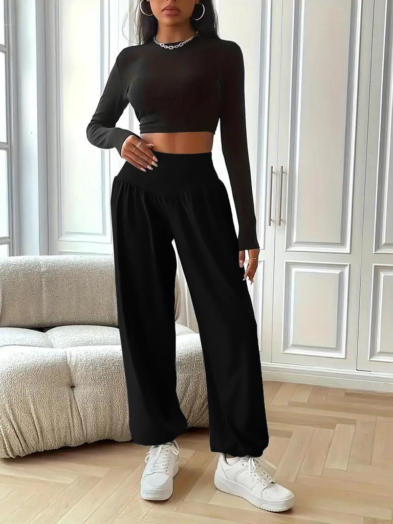 Sabrina Holcombe | High-Waist Wide Leg Trousers For Women