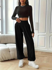 Sabrina Holcombe | High-Waist Wide Leg Trousers For Women