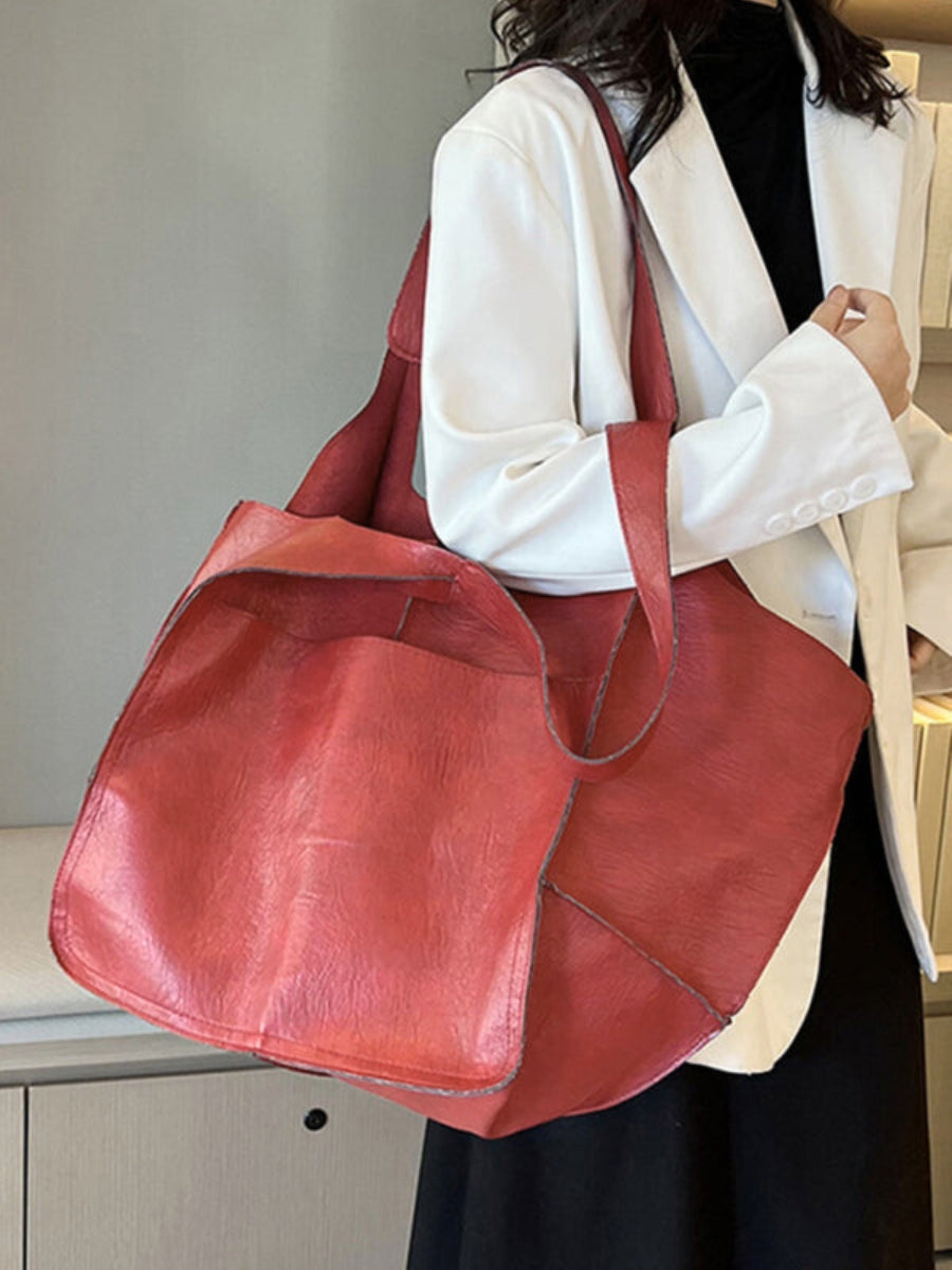 Nadette Fairholm | XXL Oversized Faux Leather Tote Bag For Women
