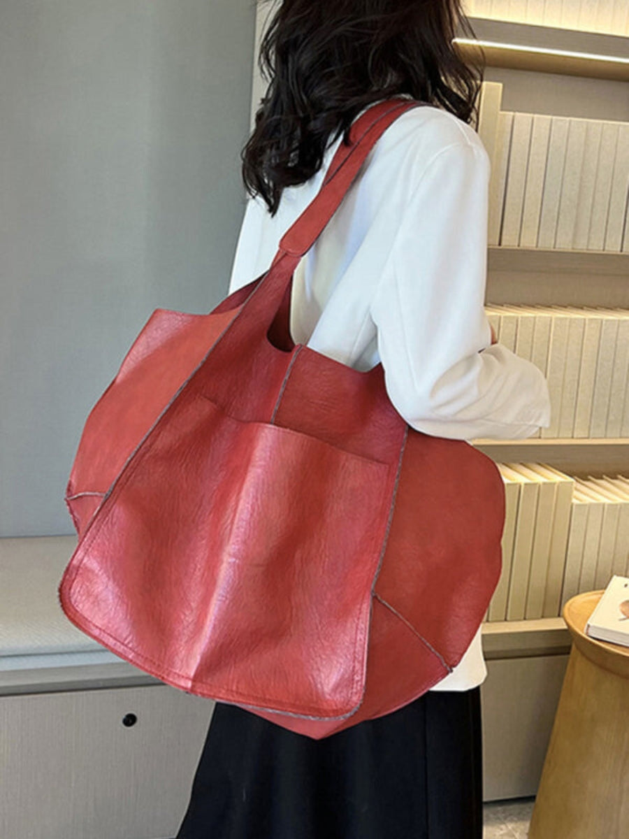 Nadette Fairholm | XXL Oversized Faux Leather Tote Bag For Women
