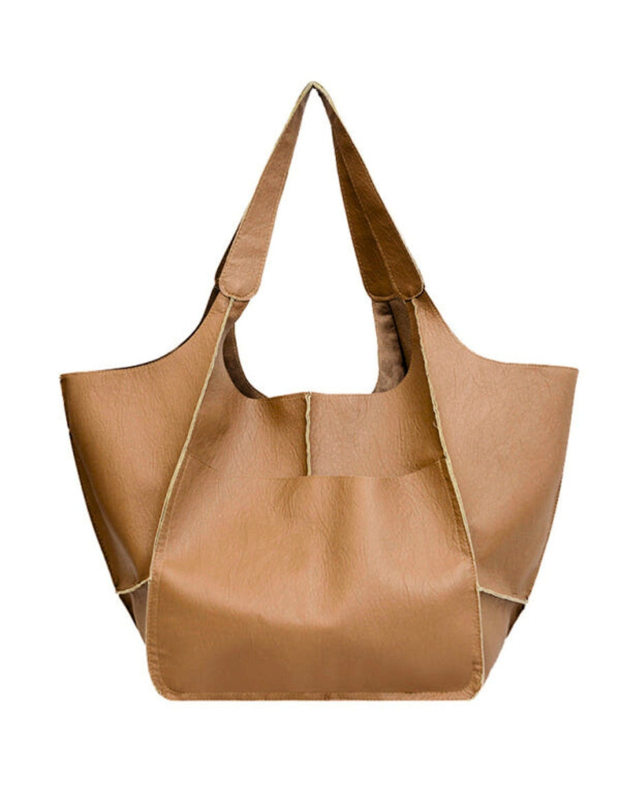 Nadette Fairholm | XXL Oversized Faux Leather Tote Bag For Women