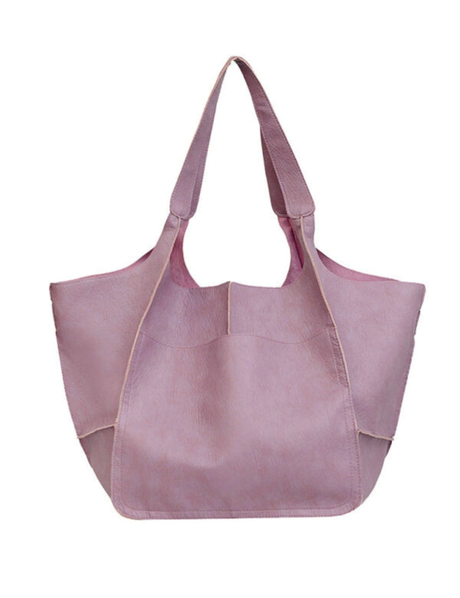 Nadette Fairholm | XXL Oversized Faux Leather Tote Bag For Women