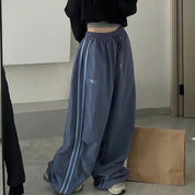 Penelope Stroud | Wide Leg Trackpants with Side Stripes For Women