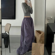 Penelope Stroud | Wide Leg Trackpants with Side Stripes For Women