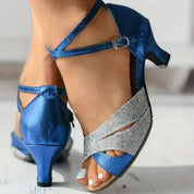Estella Wyndbourne | Sparkle Cross-Strap Flat Sandals For Women