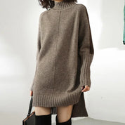 Annalise Greymont | Turtleneck Knit Mini Dress For Women