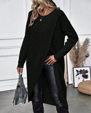Elaine Sorbourne | Long Sleeve Knit Midi Sweater Dress For Women