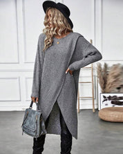 Elaine Sorbourne | Long Sleeve Knit Midi Sweater Dress For Women