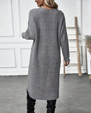 Elaine Sorbourne | Long Sleeve Knit Midi Sweater Dress For Women