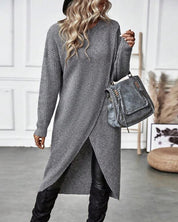 Elaine Sorbourne | Long Sleeve Knit Midi Sweater Dress For Women