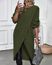 Elaine Sorbourne | Long Sleeve Knit Midi Sweater Dress For Women