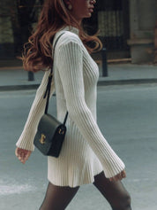 Gwendoline Ashbury | Ribbed Long Sleeve Mini Dress For Women