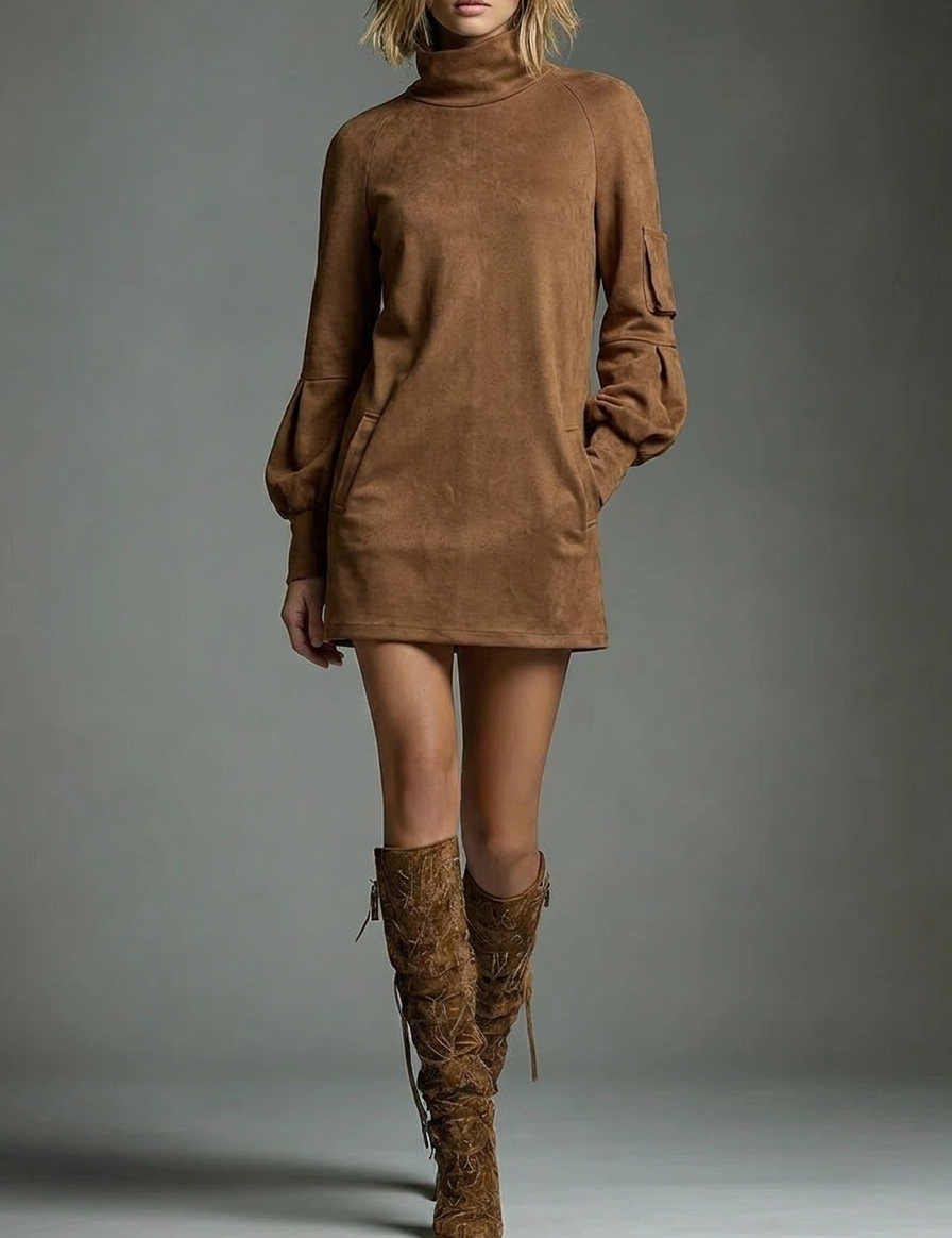 Womens-Winter-Dress-with-Turtle-Neck-Puff-Sleeve-Mini.png