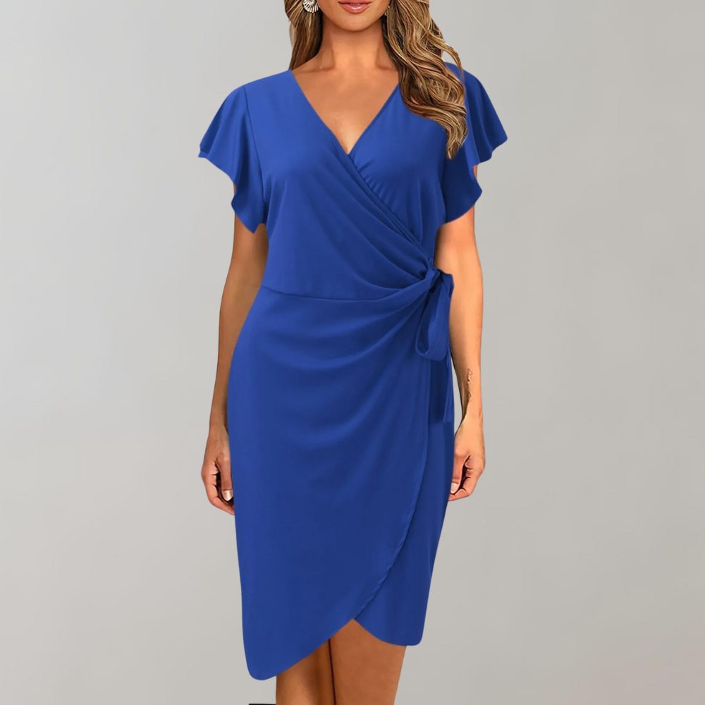 Diana Wrenford | Wrap Midi Dress For Women