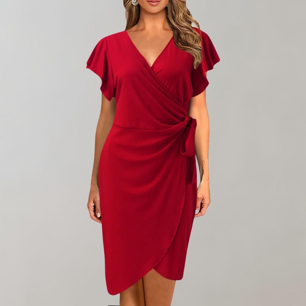 Diana Wrenford | Wrap Midi Dress For Women