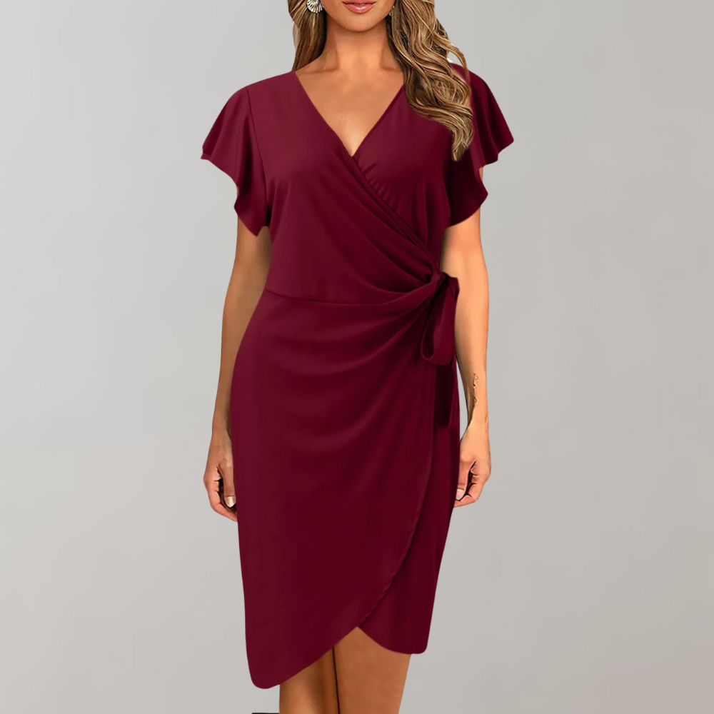 Diana Wrenford | Wrap Midi Dress For Women