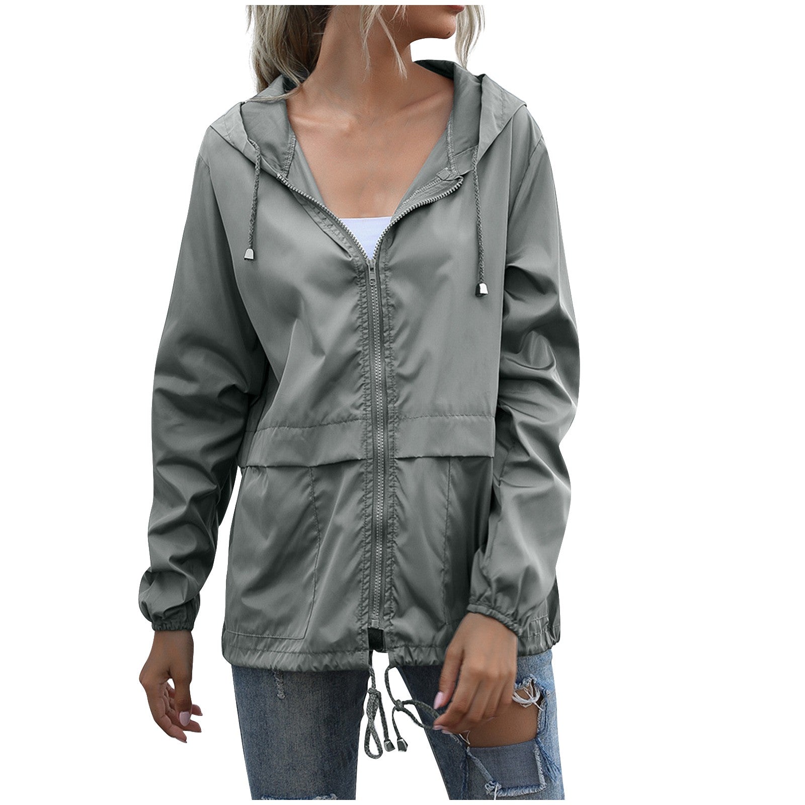 Clara Dunvale | Lightweight Hooded Rain Jacket For Women