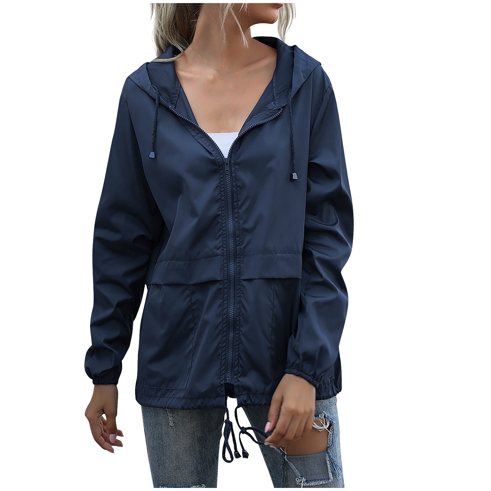 Clara Dunvale | Lightweight Hooded Rain Jacket For Women