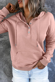 Bronte Halliwell | Casual Button-Neck Hoodie For Women