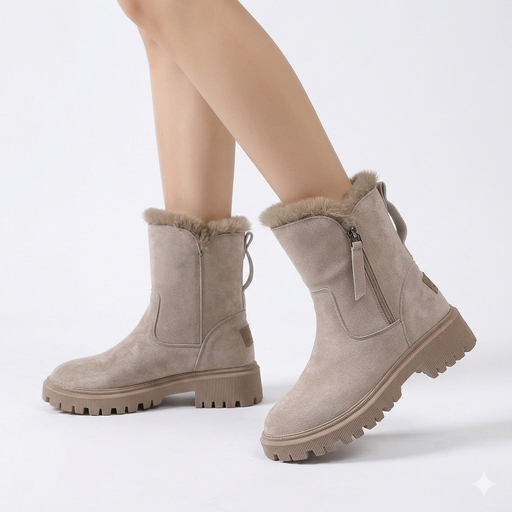 Harriet Colbourne | Faux Fur Lined Ankle Boots For Women