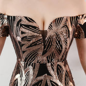 Francesca Lowell | Sequin Fishtail Formal Maxi Dress For Women