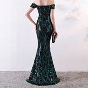 Francesca Lowell | Sequin Fishtail Formal Maxi Dress For Women