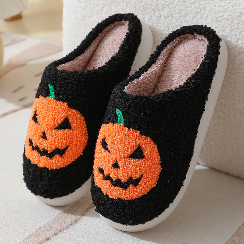 Miss Spooky | Pumpkin Halloween Slippers Unisex