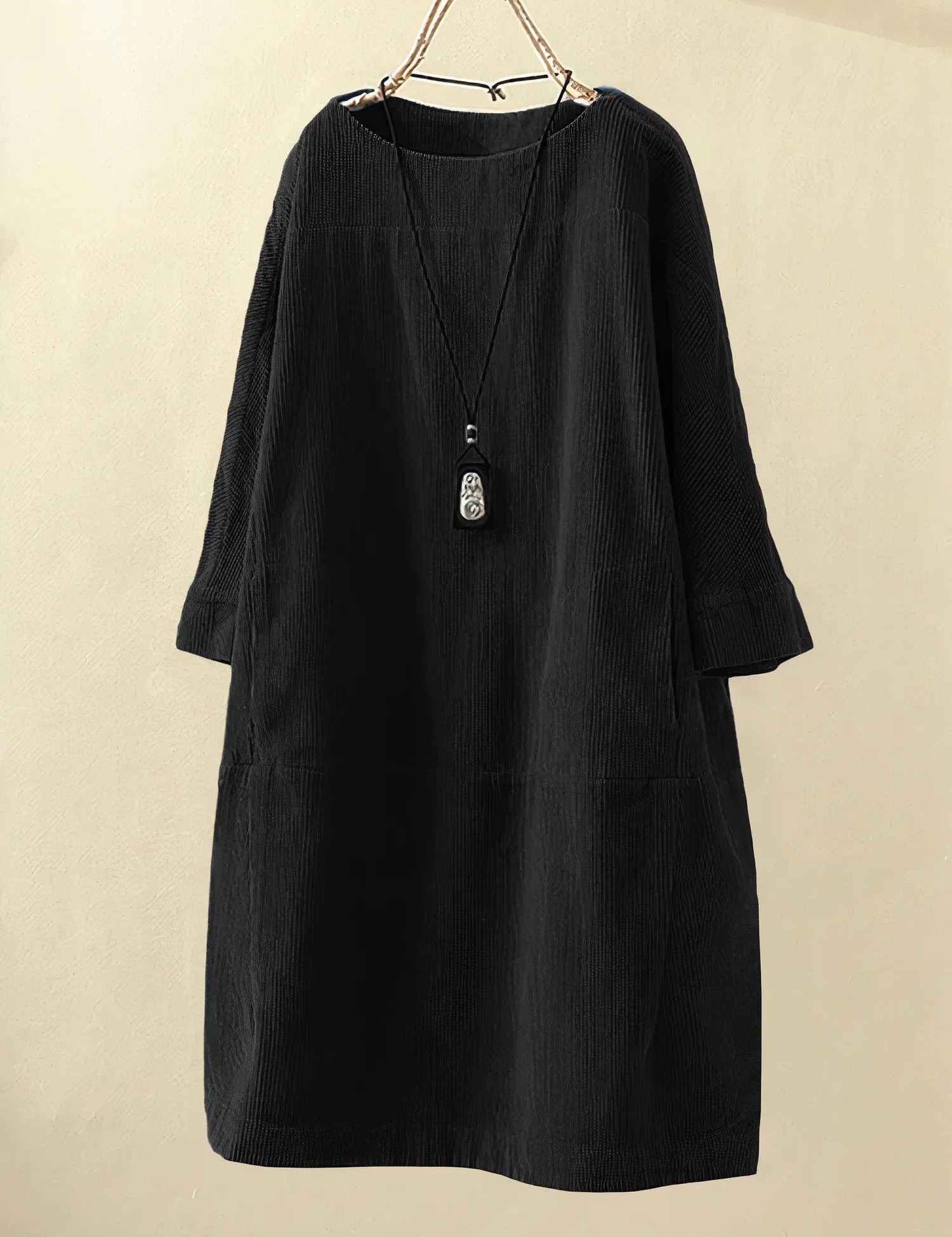 Maeve Collington | Corduroy Midi Shift Dress For Women