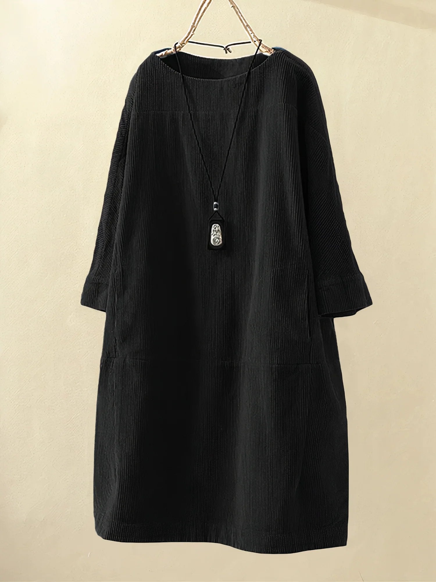 Maeve Collington | Corduroy Midi Shift Dress For Women