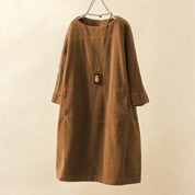 Maeve Collington | Corduroy Midi Shift Dress For Women