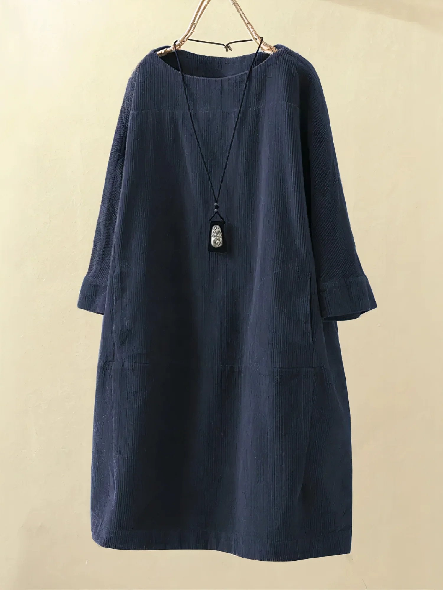 Maeve Collington | Corduroy Midi Shift Dress For Women