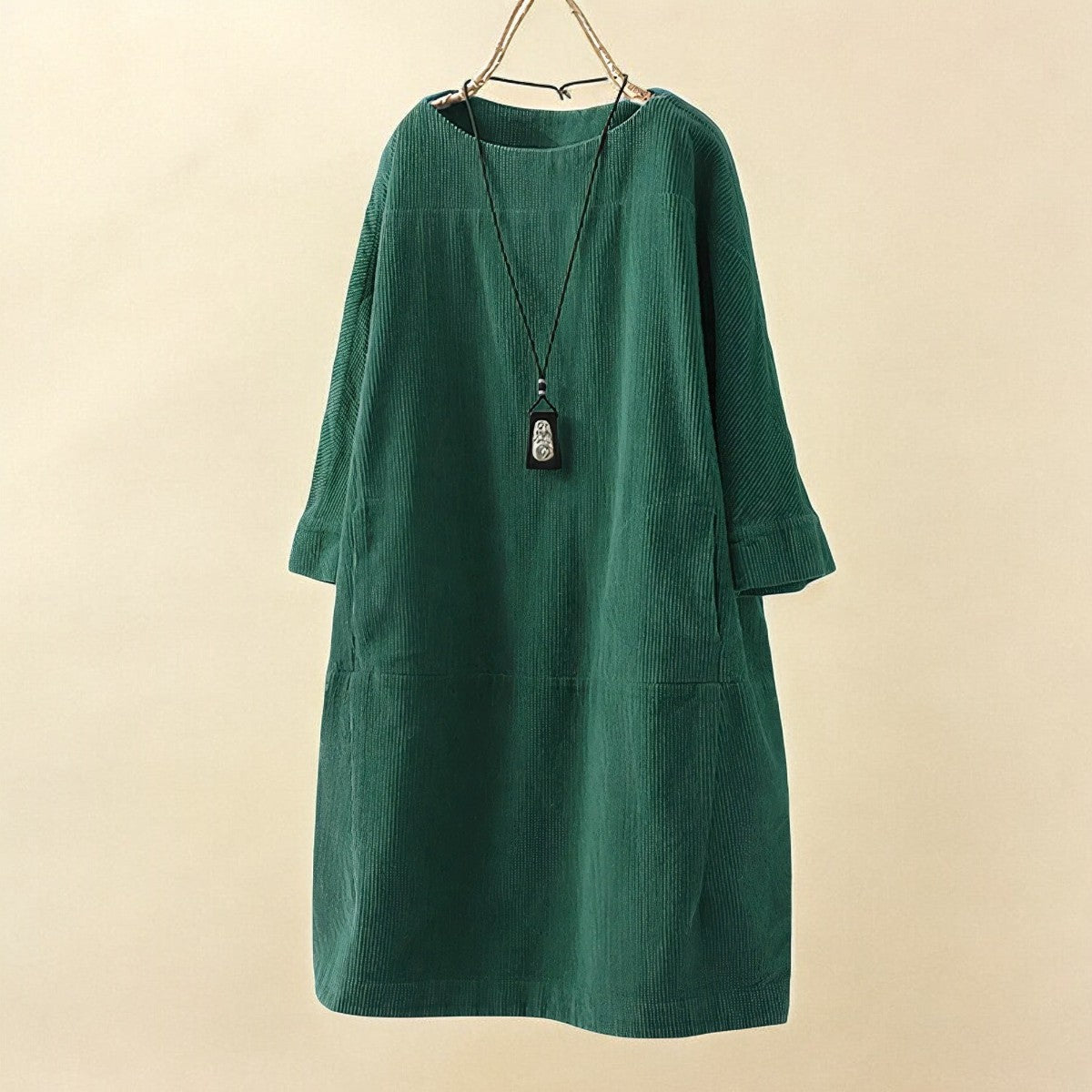 Maeve Collington | Corduroy Midi Shift Dress For Women