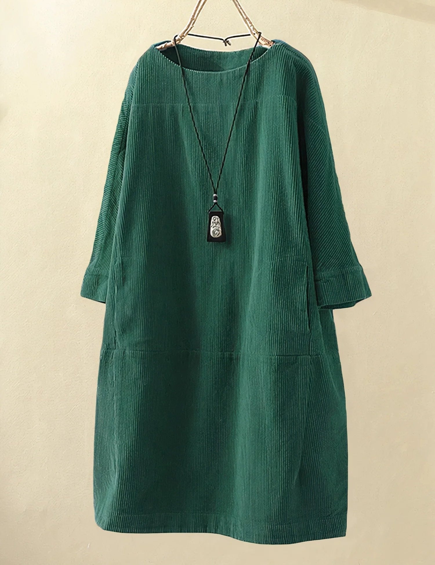 Maeve Collington | Corduroy Midi Shift Dress For Women