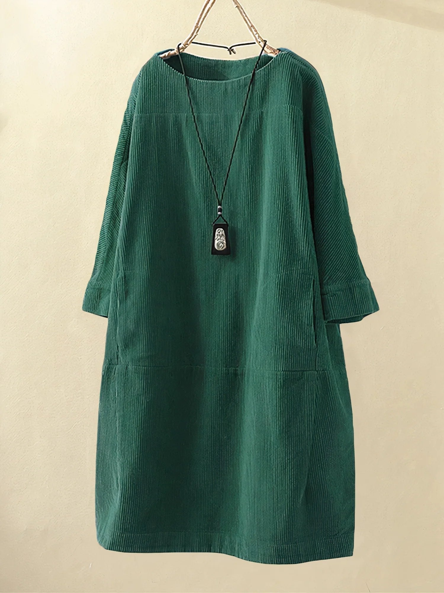 Maeve Collington | Corduroy Midi Shift Dress For Women