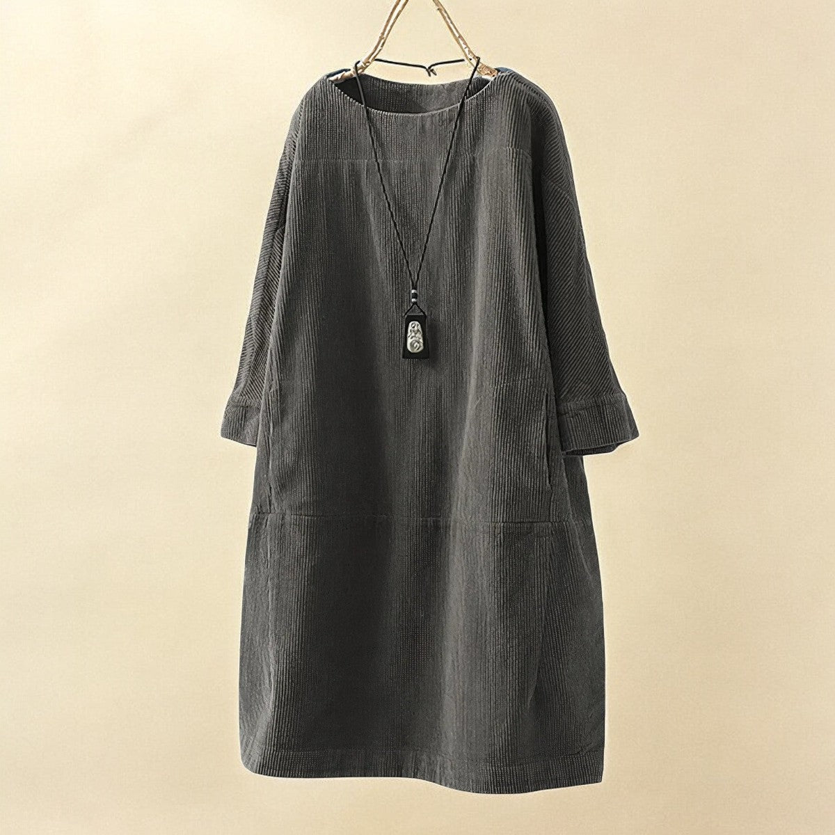 Maeve Collington | Corduroy Midi Shift Dress For Women