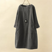 Maeve Collington | Corduroy Midi Shift Dress For Women
