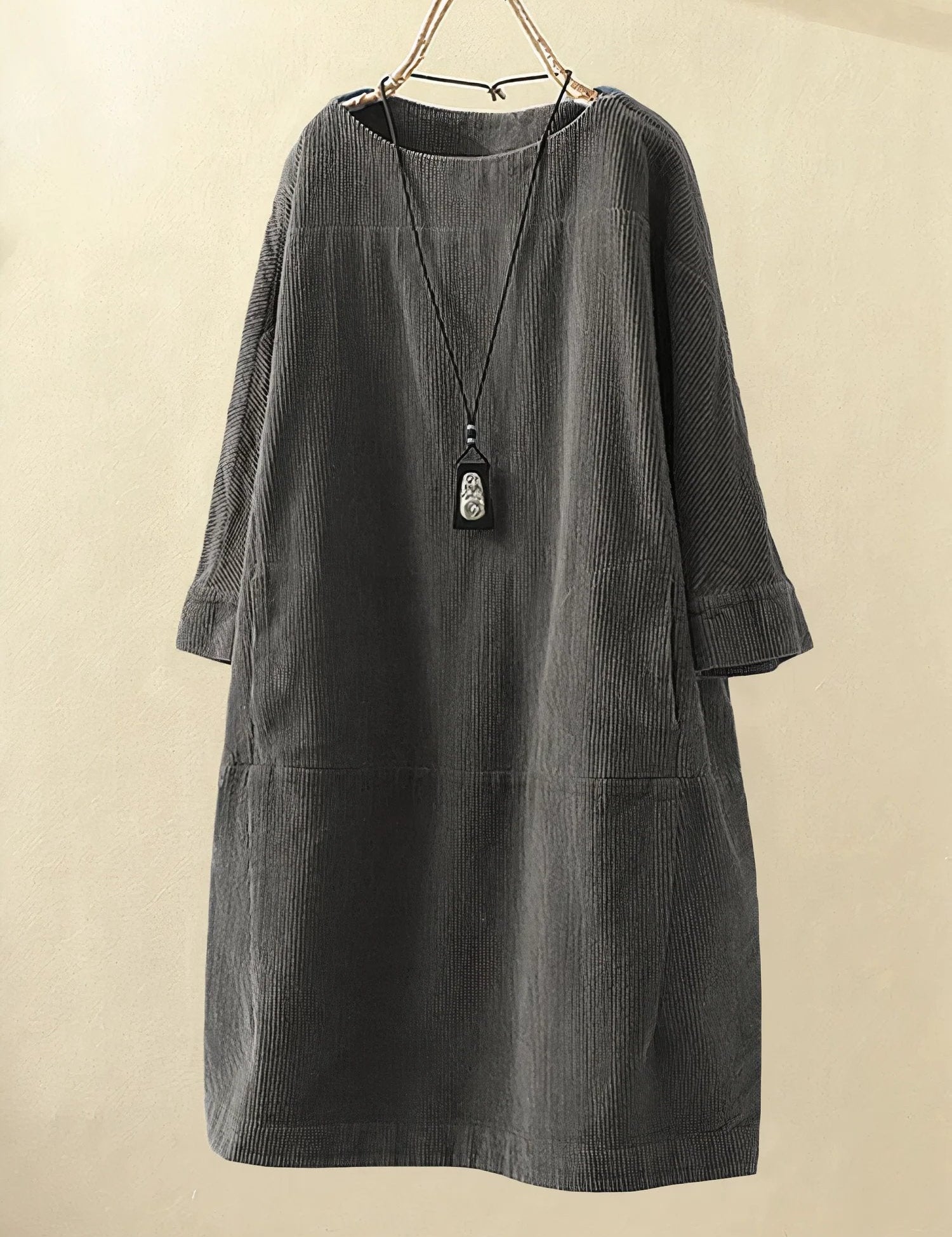 Maeve Collington | Corduroy Midi Shift Dress For Women