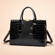 Vivette Lachambre | Croc-Embossed Structured Tote Handbag For Women