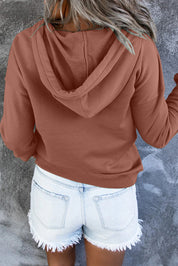 Bronte Halliwell | Casual Button-Neck Hoodie For Women