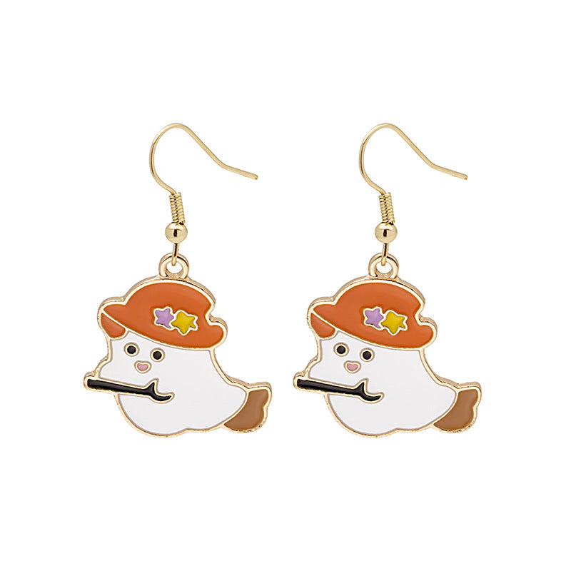 Broomstick Belle | Witch Hat Halloween Earrings For Women