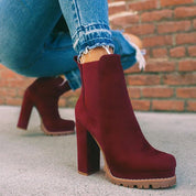 Clarissa Dunholme | Black Platform Chelsea Ankle Boots For Women