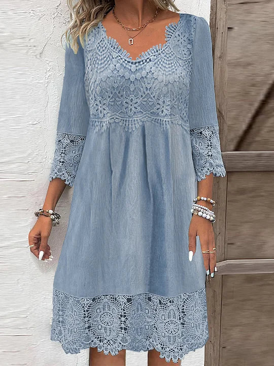 Adrienne Hollowell | Lace Detail Midi Dress For Women